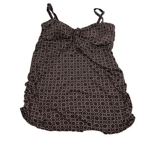 Motherhood Women's Brown Maternity Swimsuit Bathing Suit Top